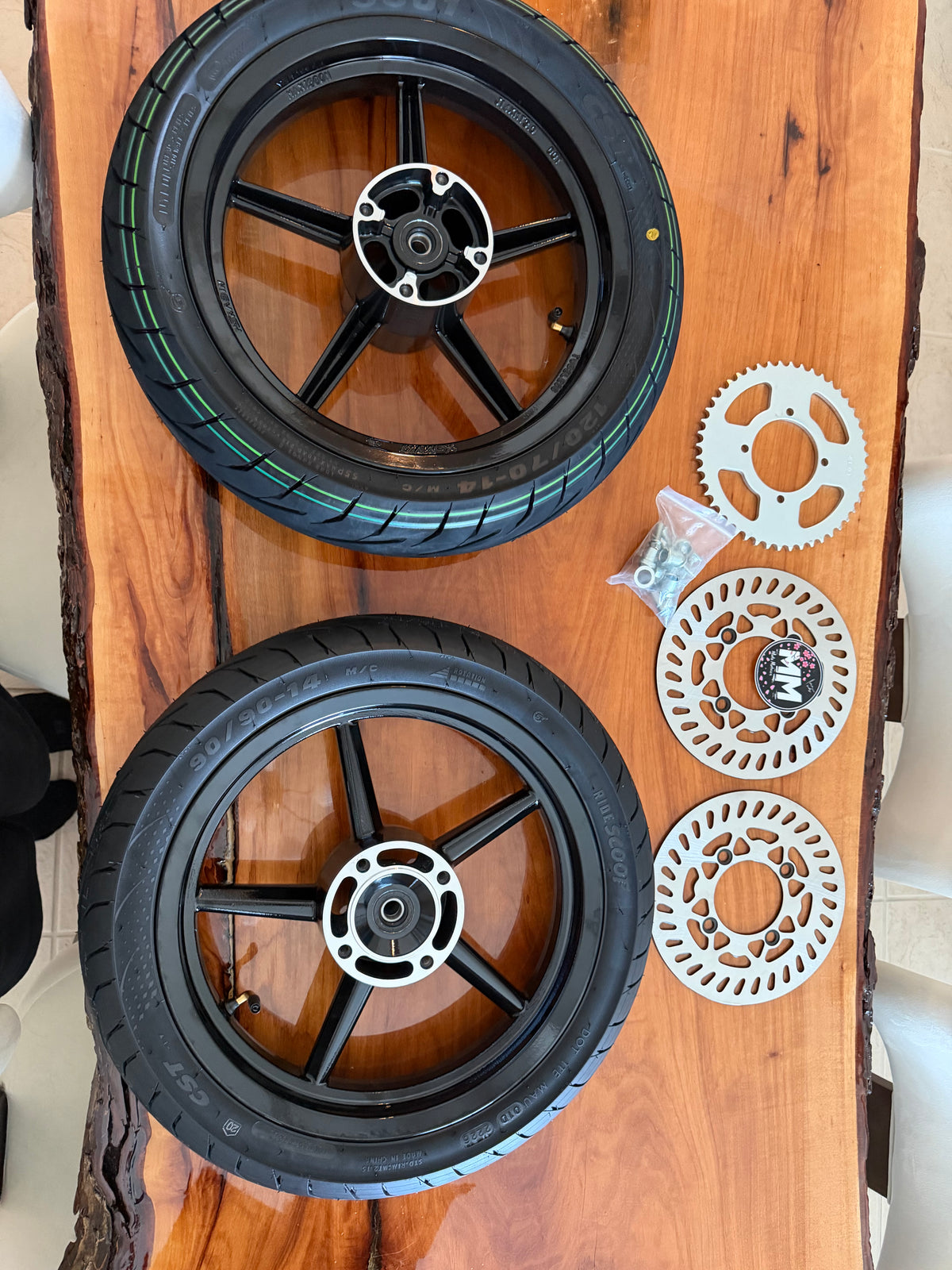 14in supermoto rim set