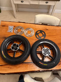 12in supermoto wheel set
