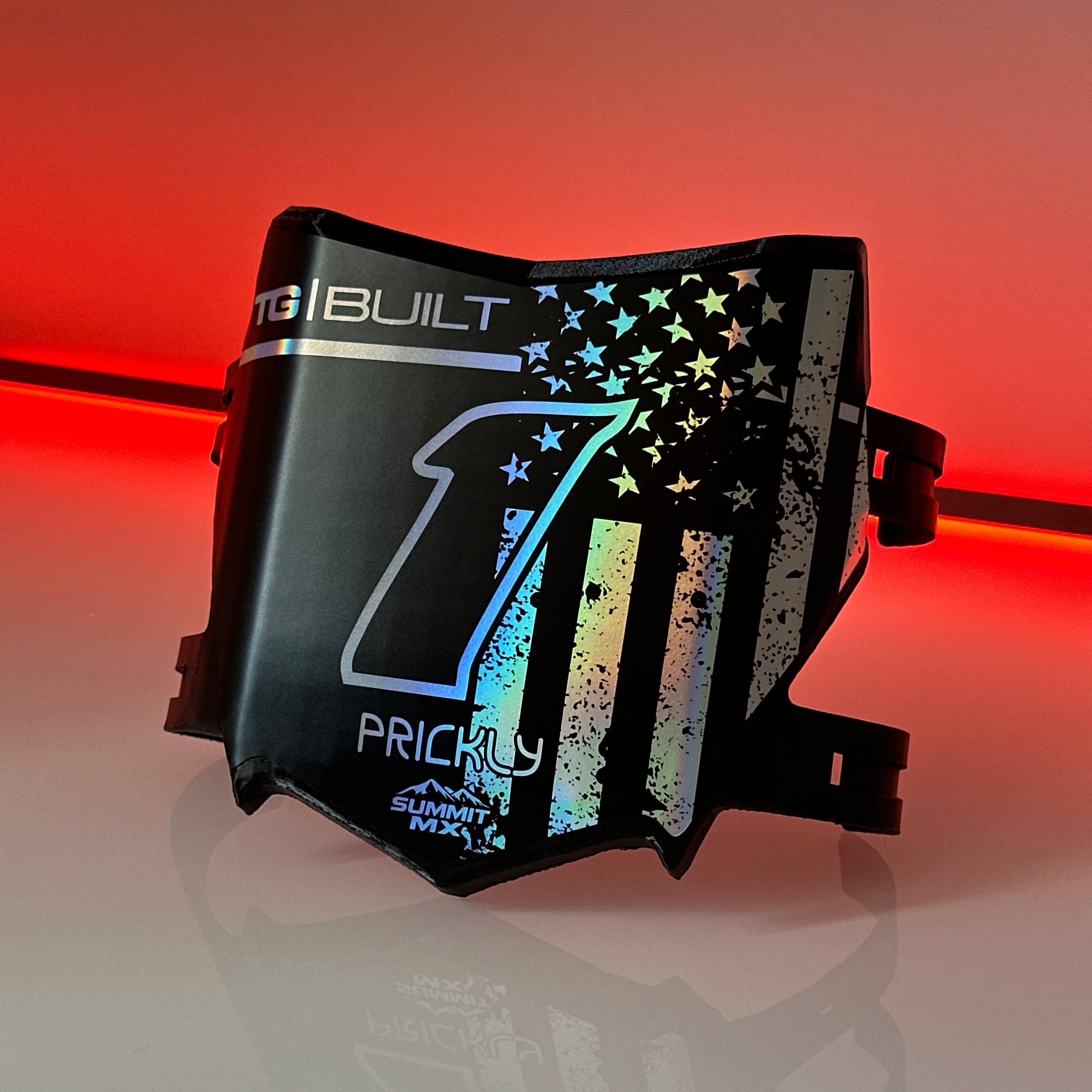 Stars & Stripes Number Plate Decal