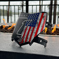 Stars & Stripes Full Color Number Plate Decal