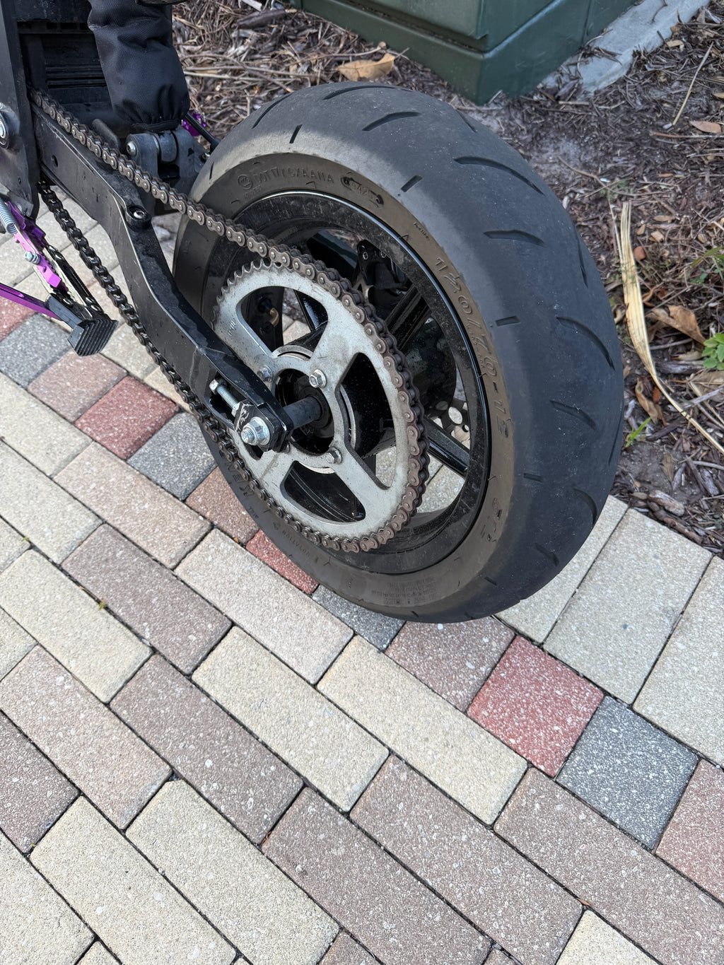 12in supermoto wheel set