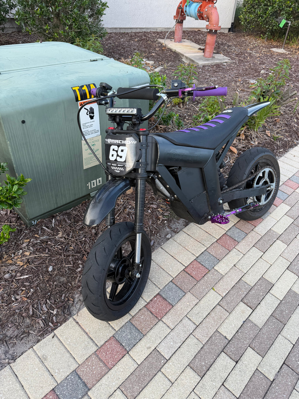 12in supermoto wheel set