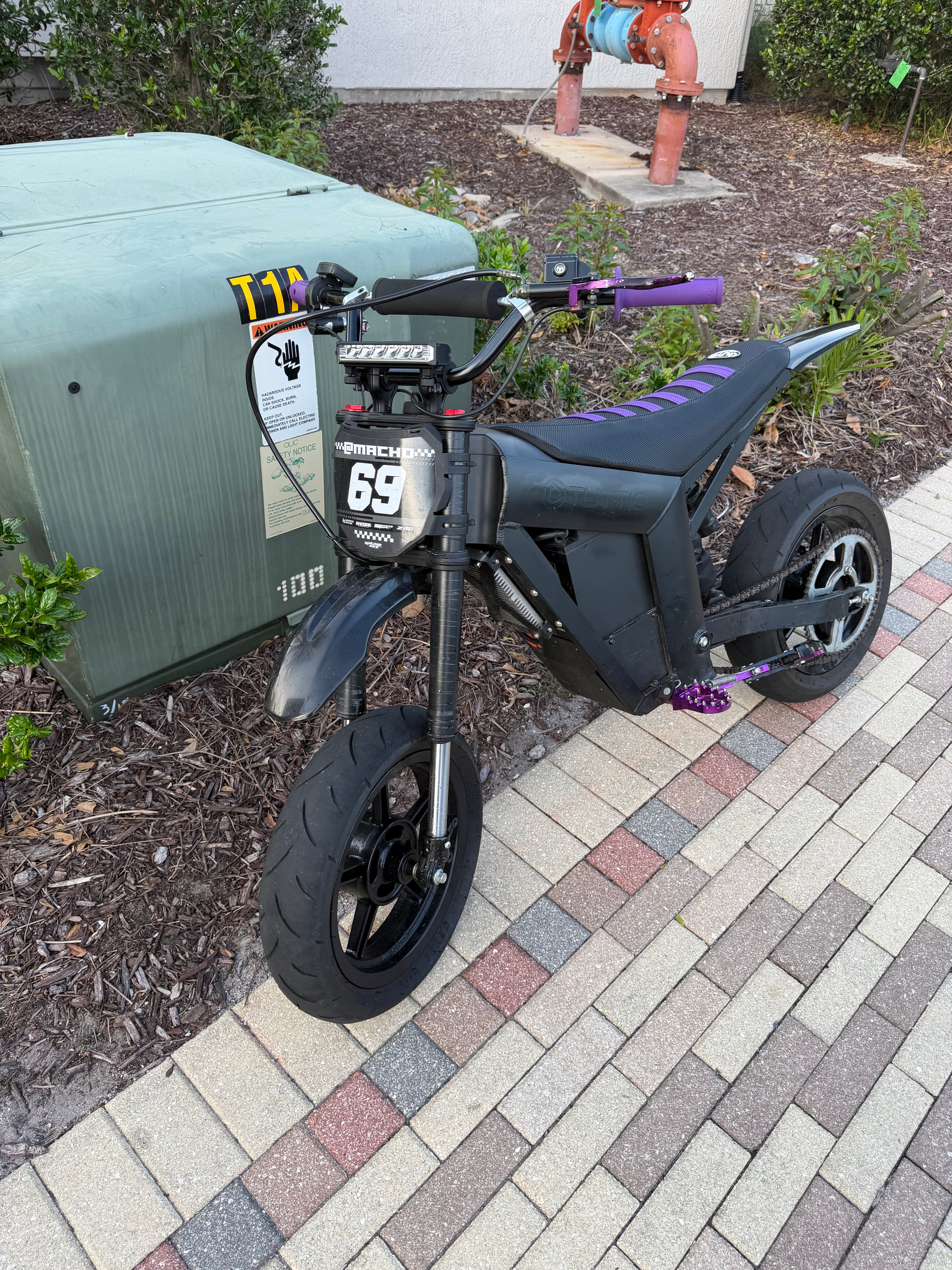 12in supermoto wheel set