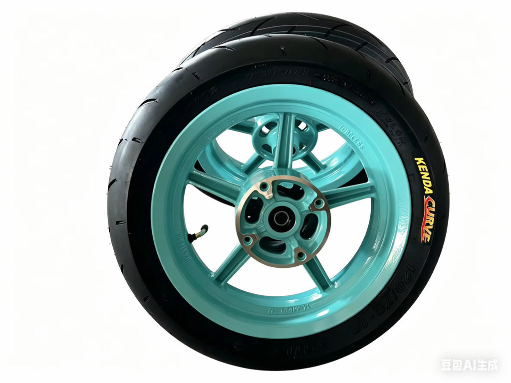 12in supermoto wheel set