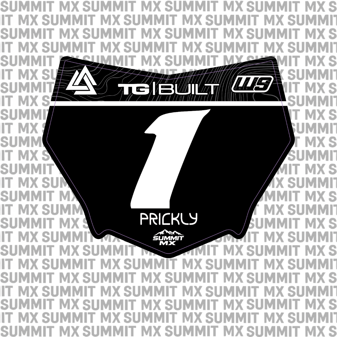 Ridgeline Number Plate Decal