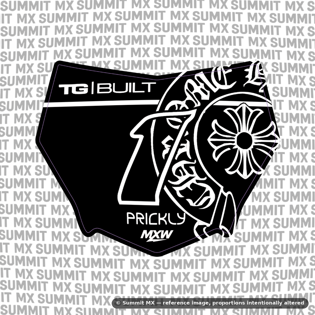 Chrome Hearts Number Plate Decal