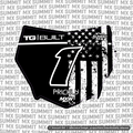 Stars & Stripes Number Plate Decal