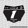 Vertex Number Plate Decal